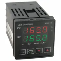 DWYER Temperature Controller: 16C, 1/16 DIN Size, RTD/Thermocouple, On/Off Action/PID, 32°F to 122°F (MPN 16C-2)