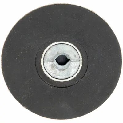 3M Quick Change Disc Backup Pad: TR, 3 in Dia, 3/8"-24 Internal-Thread - Internal-Thread Backing Pads for TR Quick-Change Discs