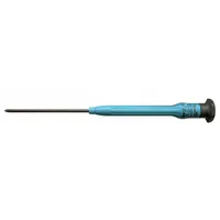 MOODY TOOL Precision Tri-Wing Screwdriver: #0 Tip Size, 2 1/2 in Shank Lg, 6 1/4 in Overall Lg (MPN 76-2334)