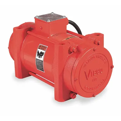 VIBCO Electric Vibrator: 2P Series, 5,600 lbf, 230/460V AC, 8.0/4.0 A, 3,600 vpm - Heavy-Duty Electric Vibrators