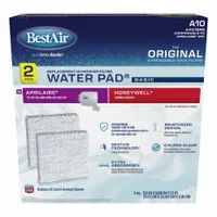 Replacement pad set for duct mount humidifiers. Constructed of aluminum with an antimicrobial coating. Includes two pads. Compatible with model HE225A/B