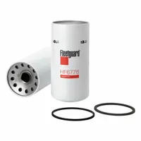 Spin-on hydraulic filter with cellulose media, 10.6875 in length, and 1-1/2"-16 thread. Designed for diesel fuel systems in Caterpillar vehicles. Removes contaminants to protect engine components