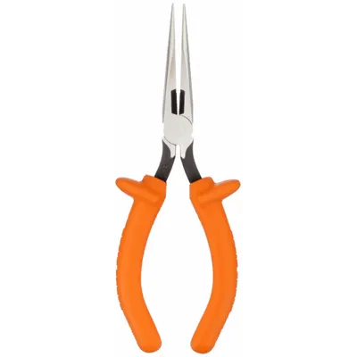 KLEIN TOOLS Needle Nose Plier: Insulated, 1 1/4 in Max Jaw Opening, 7 3/8 in Overall Lg - Needle-Nose Insulated Pliers