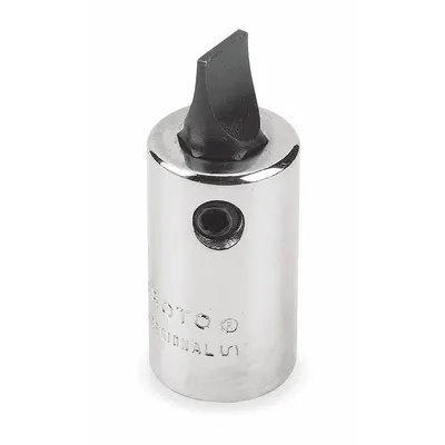 PROTO Socket Bit: 1/4 in Drive Size, Slotted Tip, 1/4 in Tip Size, 1 3/16 in Overall Lg - Slotted Bit Sockets