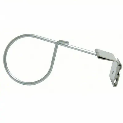 OEM Air Filter Holding Clip: 5 in Actual Lg, 18 ga Clip Wire Gauge, Galvanized Steel - Air Filter Holding Clips