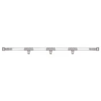 METRO Stackable Shelf Ledge: 3 7/8 in x 1 5/16 in, Front to Back, 1 Dividers/Ledges, Taupe, MQL54-2S