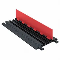 CHECKERS Cable Protector Standard Ramp: 3 Channels, Hinged, 3/4 in Max Cable Dia, 13 3/4 in Wd (MPN GD3X75-ST-O/B)