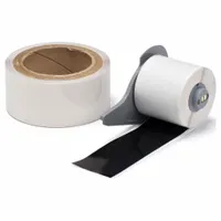 Continuous Label Stock: 2 in x 50 ft, Polyester With Rubber Adhesive, Black (Gloss) (MPN M7-2000-483-BK-KT)