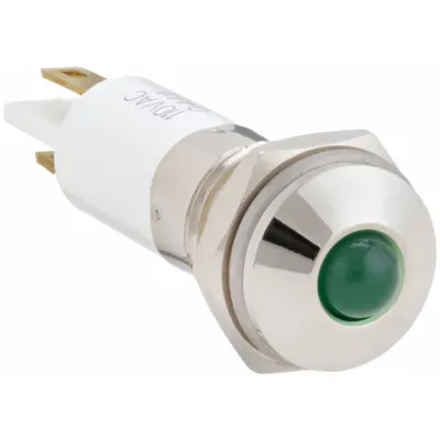 OEM Raised Panel Light: 10 mm Panel Mounting Hole Dia - LED Indicator Pilot Lights