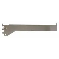 ECONOCO Straight Arm: Single, 1 in Slot Spacing, 1/2 in Slot Lg, 1/4 in x 12 in x 1 in, Satin-Chrome (MPN RDW/12-SC)