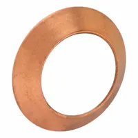 Flared Fitting Gasket: 5/8 in OD Fitting Size, Flared, Brass, 10 PK (MPN 2GF-10)