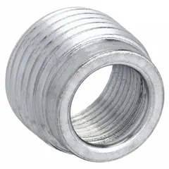 Iron reducing bushing for hazardous locations, reducing a 1/2-inch trade size opening to 1/4-inch. Used to adapt conduit or cable entries in classified environments.