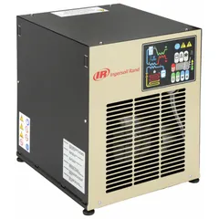 Non-cycling refrigerated compressed air dryer rated for 7 cfm at 50°F dew point. Operates on 115V AC with a 3/8 in NPT connection. Used to remove moisture from compressed air systems for pneumatic tools, instrumentation, and general plant air.