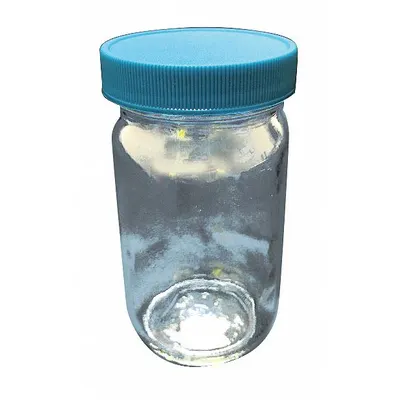 OEM Sampling Bottle: 250 mL - Safety Coated Wide Mouth Round Glass Lab Bottles