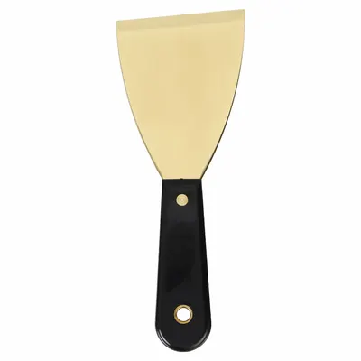 WESTWARD Scraper: Bld. Mat. Brass, Hdl. Mat. Polypropylene, Stiff - Standard Scrapers
