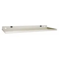 TRESTON Shelf: For Square Pegboard Hole Shape, 14 in x 11/16 in x 4 13/16 in, Steel, Gray (MPN 831654-49)