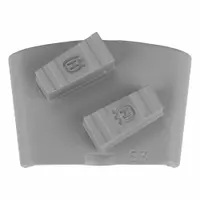 HUSQVARNA Grinding Tool: Soft, 30 Grit, Gray, 2 Segments, Concrete, Clockwise/Counterclockwise (MPN ELITE-GRIND EZ S30 DS)