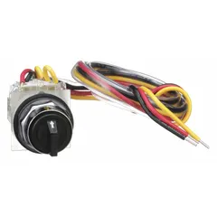 The SQUARE D 9999SC8 is a control kit for NEMA motor starter selector switch applications. It includes a black selector switch with Hand/Off/Auto positions, enabling manual start, stop, or automated motor control in industrial environments.