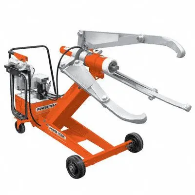 POSI LOCK Hydraulic Puller: 55 ton Capacity with Attachments, 55 ton Cylinder Nominal Capacity - High-Force Hydraulic Puller Systems