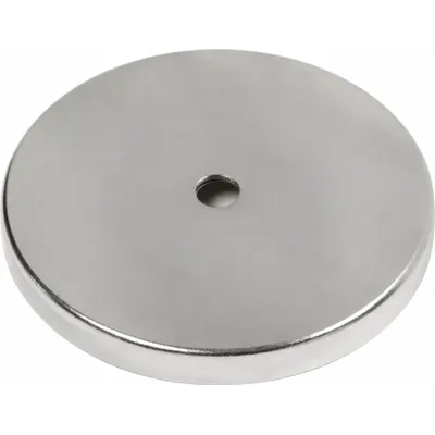 MAG-MATE Alnico Magnet: Encased, 0.375 in Thick - Cup Alnico Magnets
