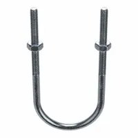 Standard U-Bolt: 5/16"-18 Thread Size, For Pipe Size 2 in, 5 5/8 in Inside Ht, Steel, Zinc-Plated (MPN U17243.031.0201)