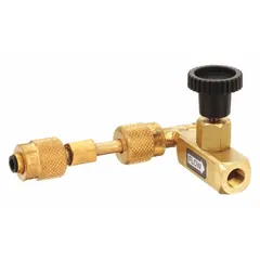 This bleed-off valve assembly includes a soft seat needle valve and is designed as a replacement part for backflow preventer test kits used on double check backflow prevention assemblies. Compatible with manufacturer model number 845-5 and part numbers 34CU33, 34CU34, 34CU35, and 6AJV6.