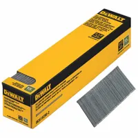 DEWALT Angled Finish Nails,2 1/2" L,PK2500: Finishing Nails, Flat, Smooth, Steel, Glue, 2,500 PK (MPN DCA15250-2)