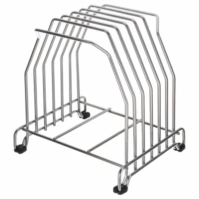 SAN JAMAR Cutting Board Rack, 10 3/4 in Overall Length, Silver, Stainless Steel - Cutting Board Racks