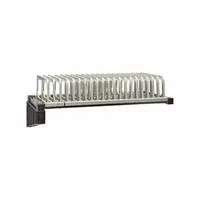 This drying rack shelf kit is constructed of polypropylene in speckled gray. It measures 36 inches in length and 18 inches in width. Designed for commercial kitchens and foodservice environments, it provides a non-corrosive surface for drying washed cookware, utensils, or trays