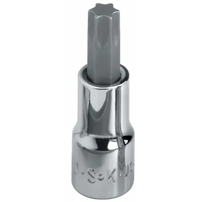 SK PROFESSIONAL TOOLS Socket Bit: 1/4 in Drive Size, Torx Tip, T25 Tip Size - Torx Bit Sockets