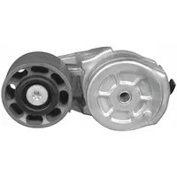 This DAYCO self-adjusting belt tensioner is designed for heavy-duty applications, featuring a single pulley. It automatically maintains proper tension on serpentine or accessory drive belts, compensating for belt stretch and wear to reduce slippage. Suitable for use in demanding vehicle environments