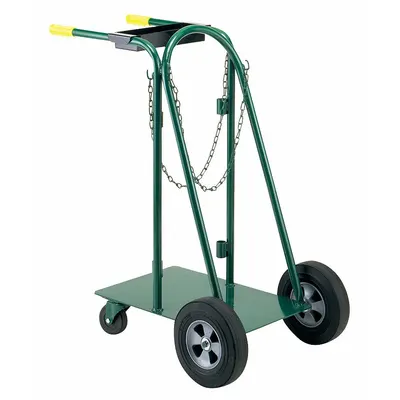 OEM APPROVED VENDOR Dual-Handle Cylinder Cart - Vertical Standard Cylinder Carts