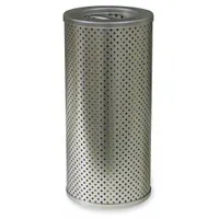 Cartridge hydraulic filter for removing contaminants from hydraulic fluid. Cellulose media with 7/16 in inside diameter and 5 in outside diameter. Includes O-ring. Compatible with Fairey-Arlon systems