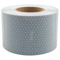 Reflective Tape: Rail, White, 4 in Wd, 50 yd Lg, Acrylic (MPN 18607)