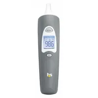 Infrared digital thermometer for ear temperature measurement. Provides readout in degrees Fahrenheit within 3 seconds. Includes 30 disposable probe covers. Backed by a 3-year limited warranty