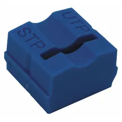 Replacement blade cartridge for wire strippers, designed for stripping insulation from UTP cable. Overall length of 3/4 in. Suitable for network and telecom cabling applications.