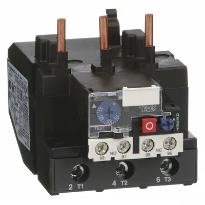 SCHNEIDER Overload Relay: Thermal Protection, 3 Poles, 1NO/1NC, Phase Loss Sensitivity - IEC Thermal Overload Relays