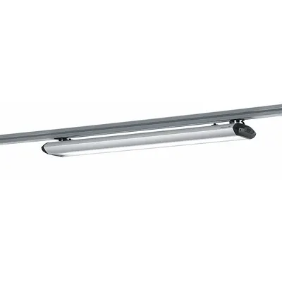 WALDMANN Clamp-On Task Light: LED, Plug, 37.6 in Arm Reach, 2,400 lm Max Brightness - Overhead Task Lights