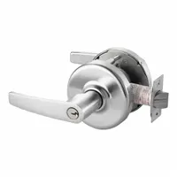 This CORBIN storeroom lever lockset features a satin chromium-plated finish and an Armstrong lever style. It is ADA compliant for accessibility. Designed for interior doors where entry is by key only and exit is always free, it is suitable for commercial facilities such as offices, schools, and hospitals