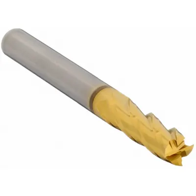 YG-1 Square End Mill: Carbide, TiN Coated, 4 Flute, 11/64" Mill Dia, 5/8" LOC - General Purpose Carbide Square End Mills
