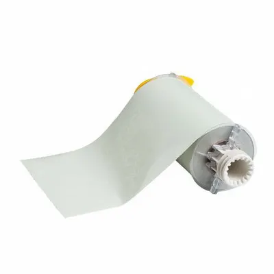 BRADY Continuous Label Stock: 7 in x 33 ft, Polyester, Green (Gloss) - Brady Thermal Transfer Continuous Label Rolls