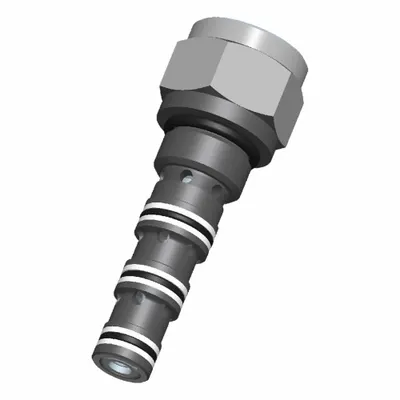 BUCHER HYDRAULICS Cartridge Valve: Screw-In, Screwdriver Adjustment, C08-40 Valve Cavity Size - Cartridge Check Valves