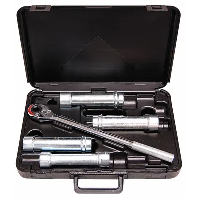 WHEELER-REX Socket Wrench Set: 1/2 in Drive, 5 Piece, 6-Point - SAE Socket Sets with Drive Tools