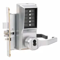 KABA SIMPLEX Mechanical Push Button Lockset: ADA Compliant, Chrome (MPN R8148B-26D-41)