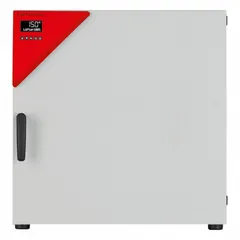 This mechanical forced-air convection oven from BINDER provides a 4.1 cu ft capacity and a maximum temperature of 300°C. It operates on 120V with 1.4 kW power, featuring temperature uniformity of ±1.2°C at 150°C and an accuracy tolerance of +10°C above ambient to +300°C. The programmable controller enables precise thermal processing for drying, heating, and aging tests in laboratory settings.