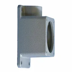 Aluminum back box with a straight dead end hub, rated 60 A and 1.25 in hub size. Used to enclose and protect electrical connections in industrial settings such as manufacturing and processing facilities.