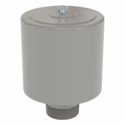 SOLBERG Filter Silencer: 3 in Inlet Size, 300 scfm, 13 in Overall Ht, 10 in Outside Dia - Air Compressor Intake Filters & Silencers