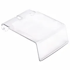 Clear plastic lid for hanging and stacking bins, compatible with model QUS210. Measures 4 3/4 in x 3 1/2 in. Provides a transparent cover for visual identification of contents while protecting from dust and debris in industrial storage applications.