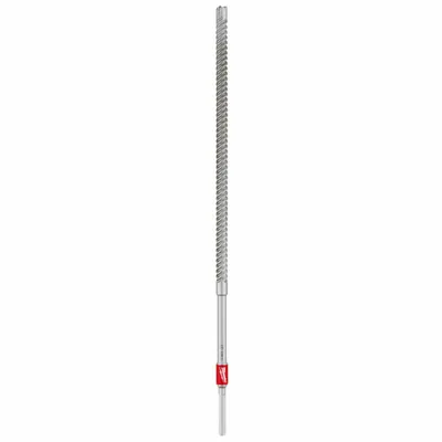 MILWAUKEE Rebar Cutter Drill Bit: 1/2 in Drill Bit Size, 16 in Max Drilling Dp - 3-Flat-Shank Rebar Cutting Drill Bits