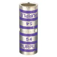THOMAS & BETTS Open Barrel Splice: 4/0 AWG Wire Size, Purple Code, 1.88 in, Copper Barrel, 54 Die (MPN 54512)